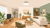 ¿Instalar un plafón en el centro de la habitación siempre es lo más adecuado?