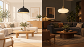 ¿Por qué los muebles claros y oscuros necesitan lámparas diferentes?