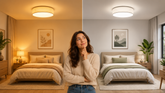 Plafón de dormitorio: ¿luz cálida o luz neutra?