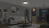 ¿Por qué la luz se ve gris, apagada o sin claridad en una habitación?
