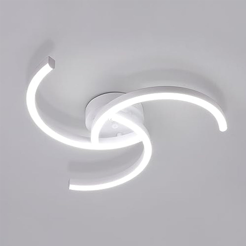 Lámpara de Techo LED Moderna con Tres Tubos Curvos - Blanco, 52 * 7 cm, Luz Blanca 6500K, 24W, Lámpara de Techo - para Sala de Estar, Dormitorio, Cocina y