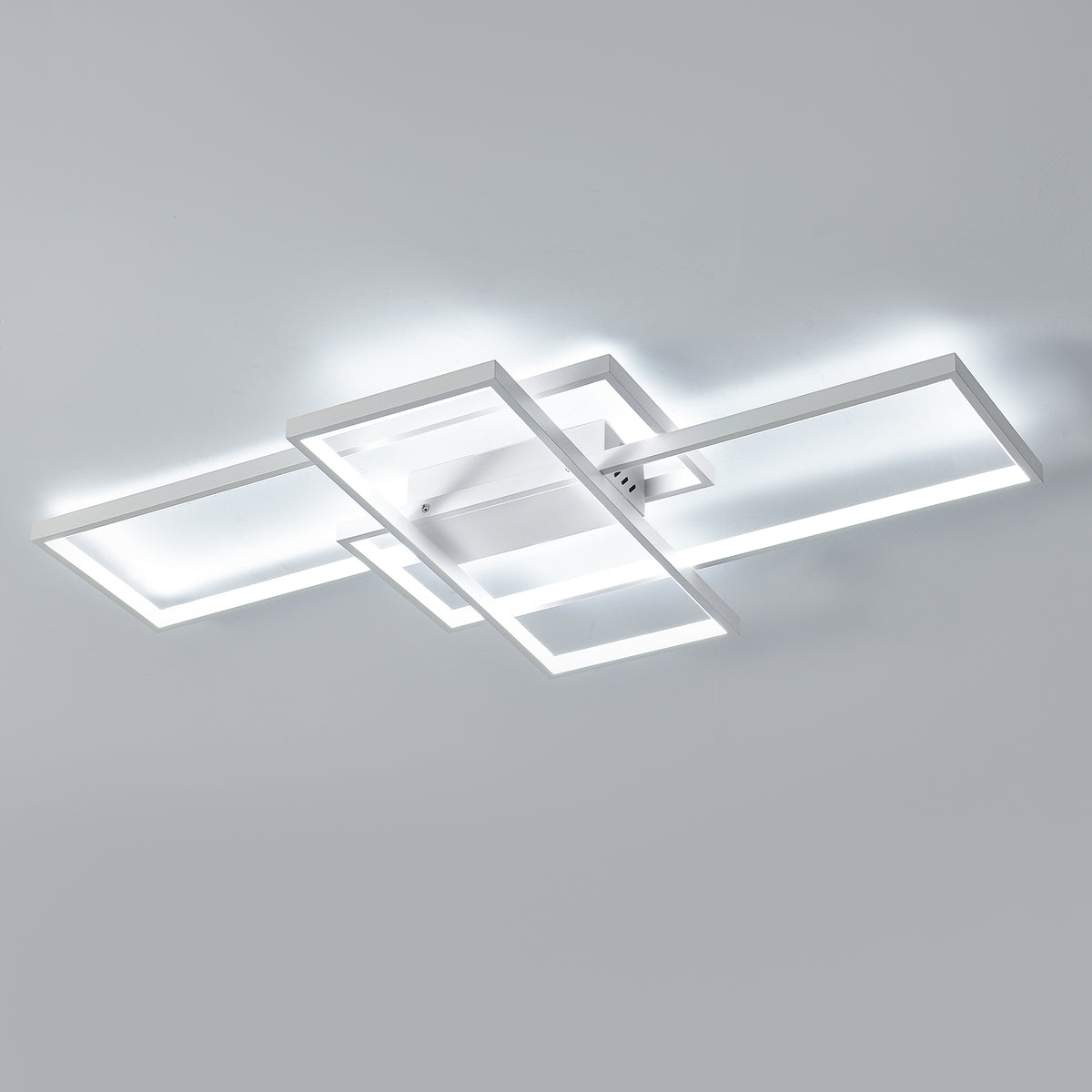 LED-plafondlamp 54W modern design koel wit 6000K rechthoek plafondlamp voor woonkamer slaapkamer eetkamer kantoor wit