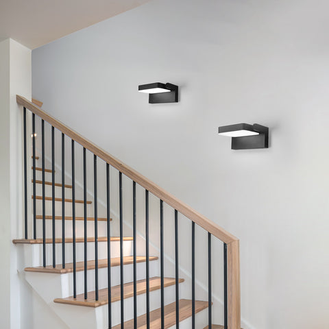 Aplique LED Exterior IP65 - 20W, 2250LM, 6500K, Rotación 360°, Aluminio Resistente