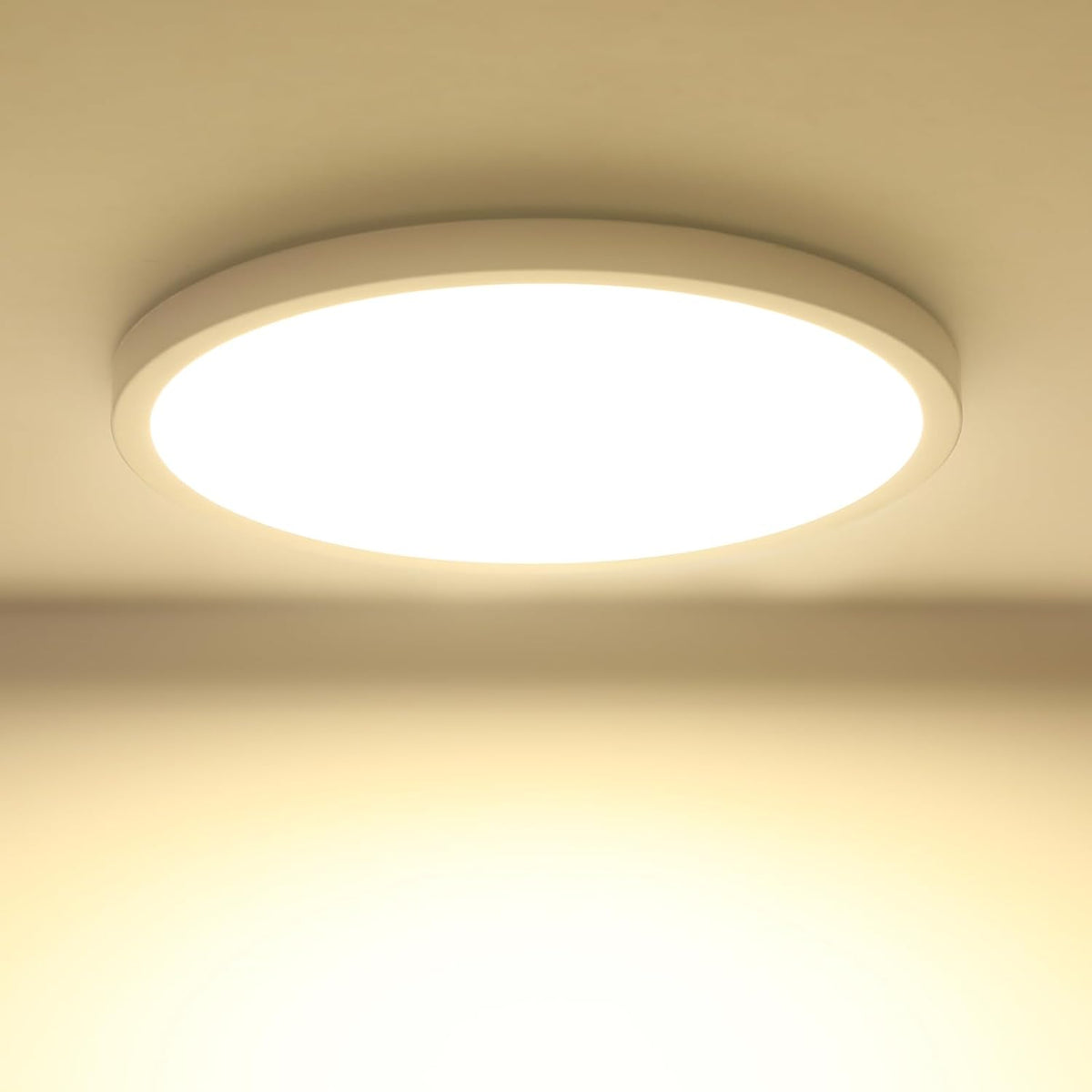 LED-badkamerplafondlamp 24W 4000K, moderne verlichtingsarmatuur Ø23cm, plafondlamp voor slaapkamer, keuken, woonkamer en balkon