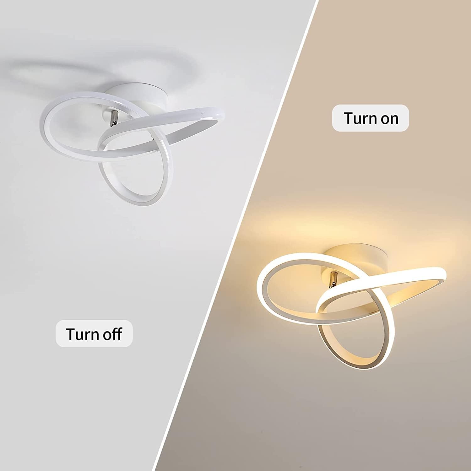 Diagramme de l'effet lumineux du plafonnier