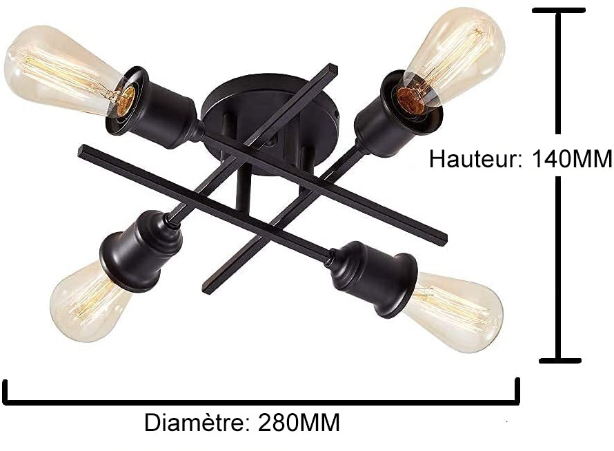 Tableau des tailles de plafonnier