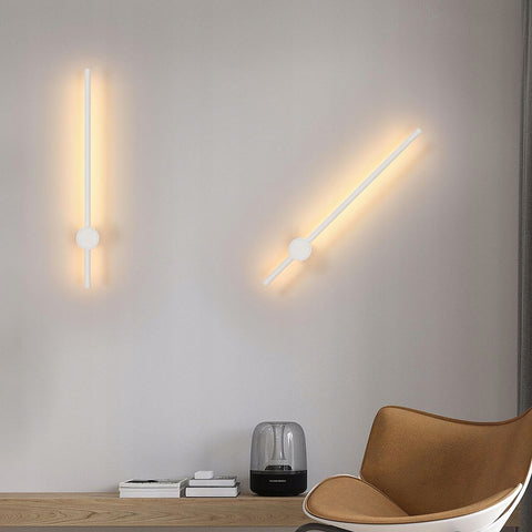 Aplique LED de aluminio en forma de barra Blanco 60cm Blanco cálido 12W, para salón Chamrbe