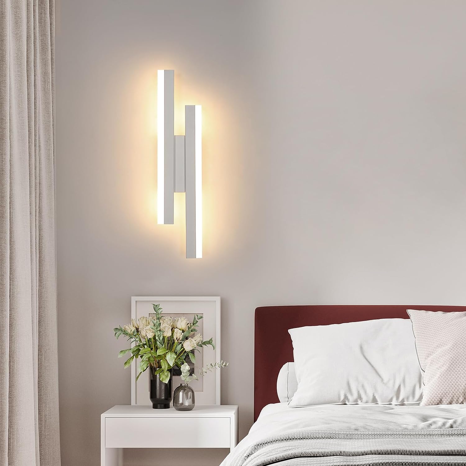 Applique Murale LED Moderne Forme de ligne Lampe murale Blanc Chaud 3000K