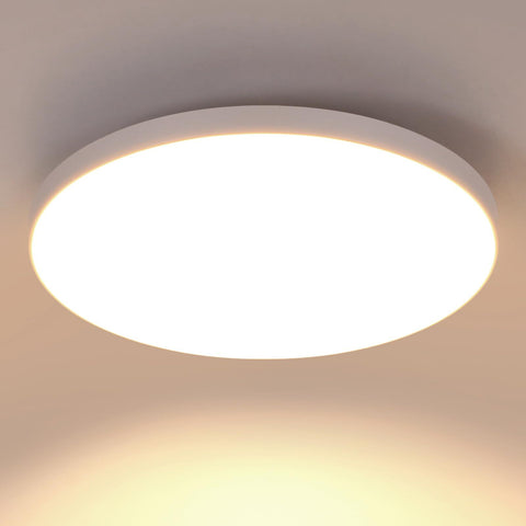 Plafonnier LED, Blanc Rond 27*5 CM, 24W 3000K Lumière Blanche Chaude