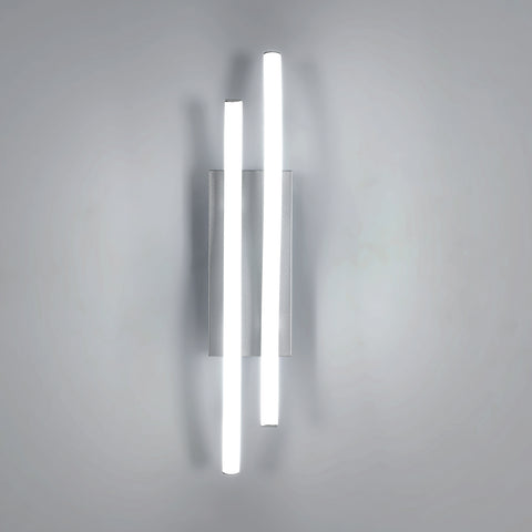 Aplique de aluminio con forma especial, luz blanca 6500K, 220V, plateado
