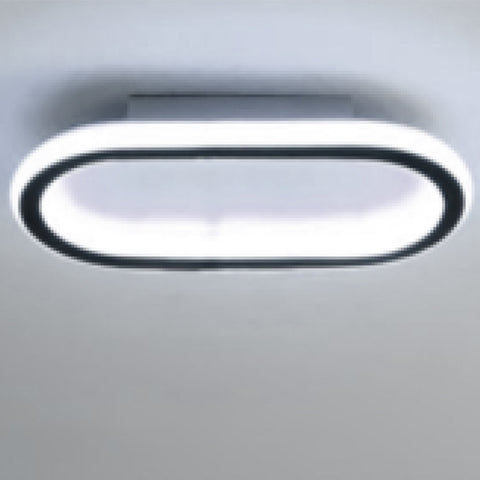 Lámpara De Techo LED Moderna - Blanco Negro, 41.5*16.5*5cm, 33W, Lámpara De Techo Luz Blanca 6500K - Hierro Acrílico