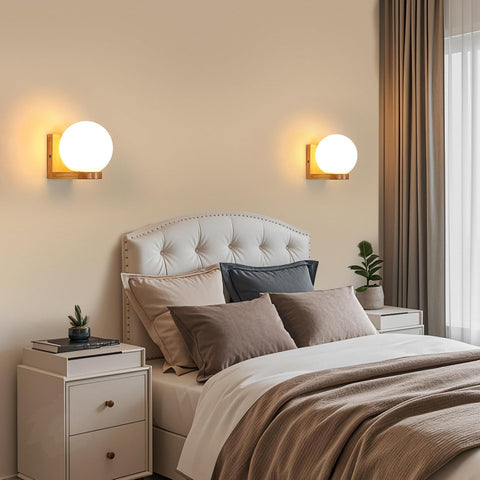 Aplique de Pared Madera & Vidrio – E27 Moderno
