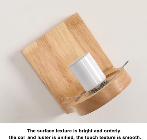 Aplique de Pared Madera & Vidrio – E27 Moderno