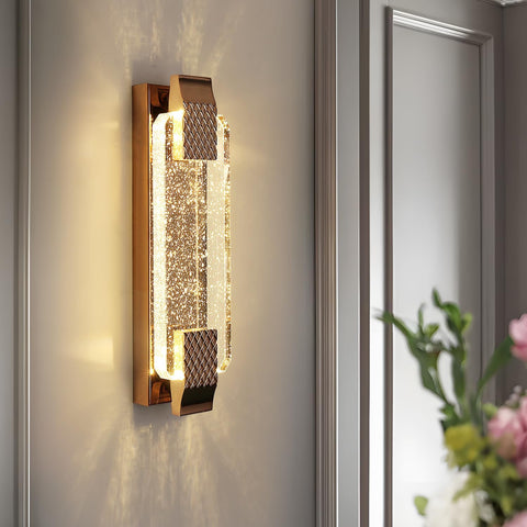 Aplique de Pared LED Crystal Gold 12W