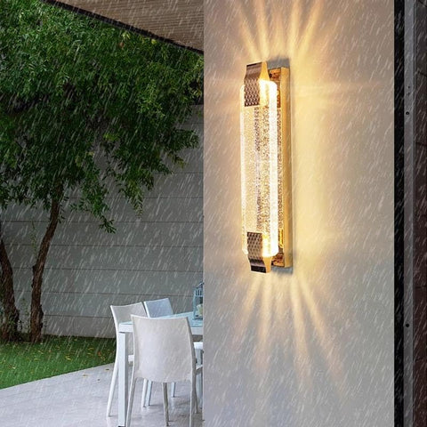 Aplique de Pared LED Crystal Gold 12W