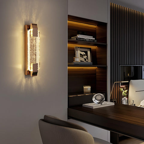 Aplique de Pared LED Crystal Gold 12W