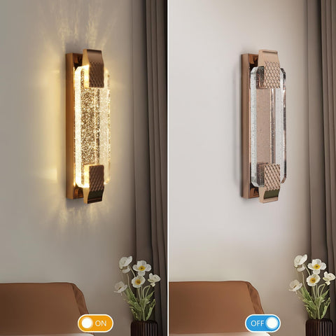Aplique de Pared LED Crystal Gold 12W