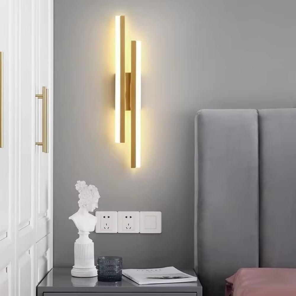 Aplique LED Moderno Dorado – Diseño Lineal