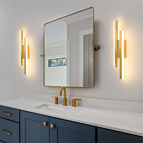 Aplique LED Moderno Dorado – Diseño Lineal