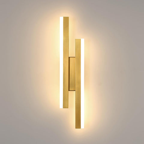 Aplique LED Moderno Dorado – Diseño Lineal