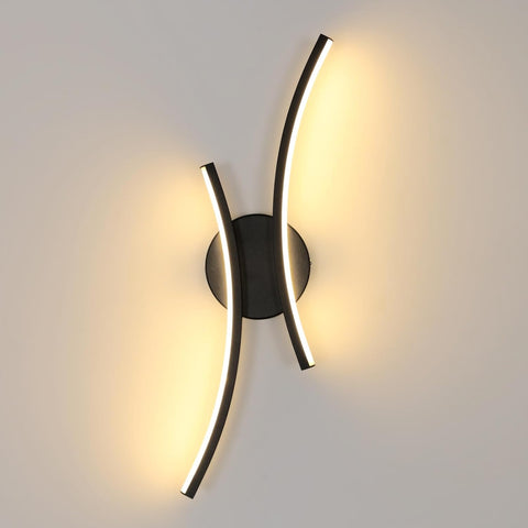 Lámpara de pared LED moderna 20W 2250LM negra