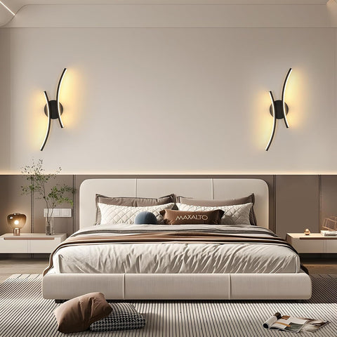 Lámpara de pared LED moderna 20W 2250LM negra
