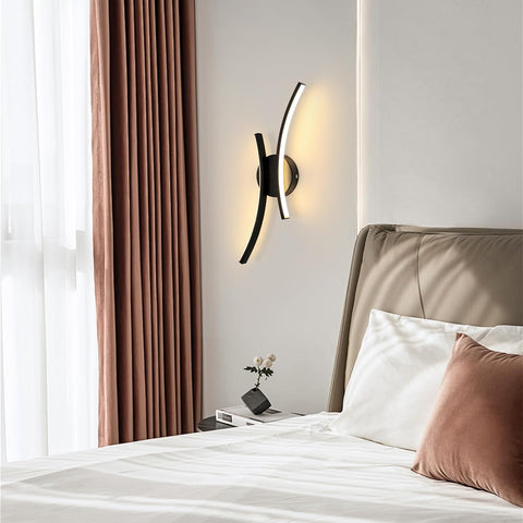 Lámpara de pared LED moderna 20W 2250LM negra