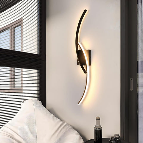 Lámpara de Pared LED Interior Creativa 27W Negro