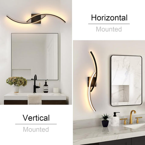 Lámpara de Pared LED Interior Creativa 27W Negro