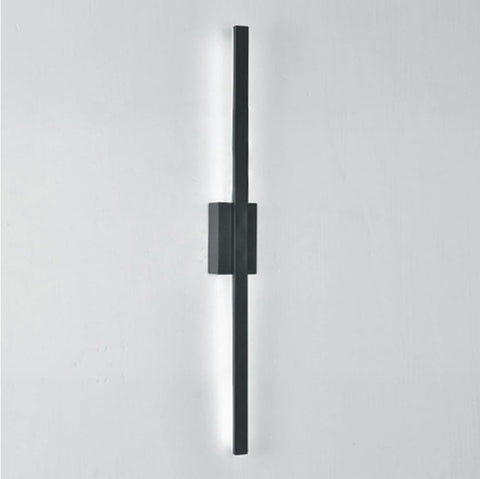 Aplique LED - Negro - Luz blanca fría 8W 6000K - Metal - L.60 CM - para entrada al pasillo del dormitorio