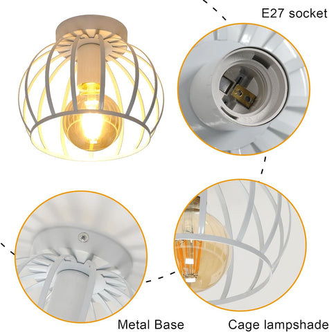 Plafón de Techo Vintage Industrial