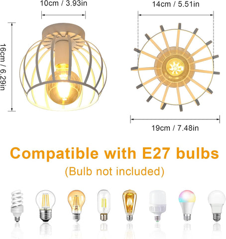 Plafón de Techo Vintage Industrial