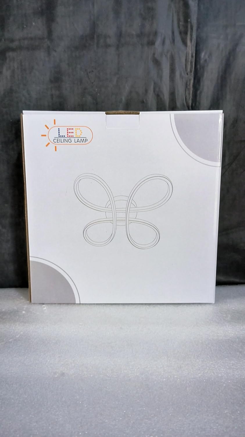 Lámpara de Techo LED 30W Estilo Flor Plata