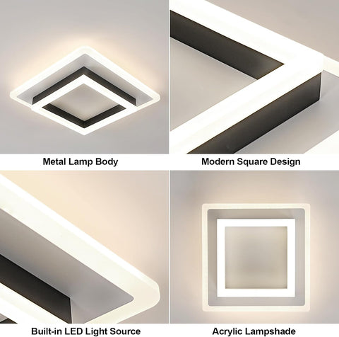 Lámpara de Techo LED Cuadrada 4500K