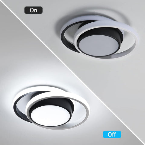 Plafón LED Moderno de Doble Círculo 32W