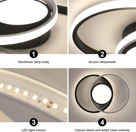 Lámpara de Techo LED Redonda Moderna 42W