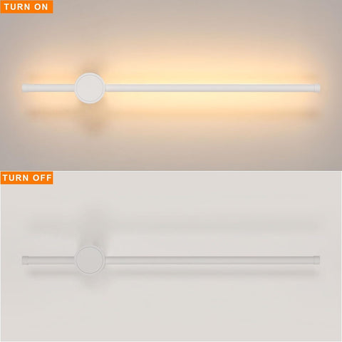 Aplique LED de aluminio en forma de barra Blanco 60cm Blanco cálido 12W, para salón Chamrbe