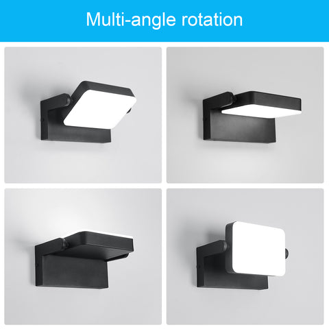 Aplique LED Exterior IP65 - 20W, 2250LM, 6500K, Rotación 360°, Aluminio Resistente
