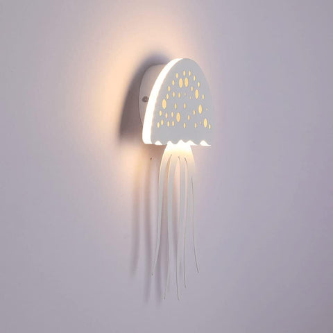 Applique Murale Méduse Blanche 32*21*4cm  9W Lumière Chaude Adaptée
