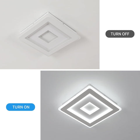 Lámpara de Techo LED Ultrafina, Blanca, Luz Blanca Fría 42W 6500K, Acrílico, 30*5 CM