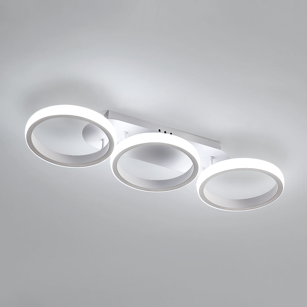 Plafonnier LED, Lampe de Plafond 3 Anneaux 32W 2500LM