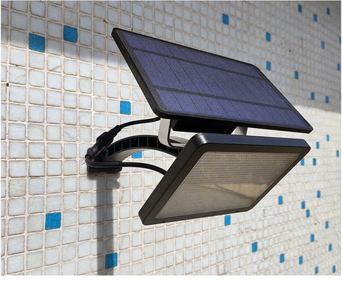 Luz solar Sensor de movimiento al aire libre Lámpara de pared LED Blanco frío 6000K para patio Jardín Pasillo Terraza Cerca de la pared Camino Patio Villa