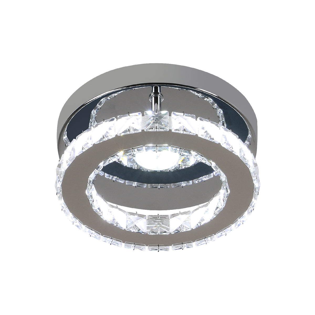 Plafonnier LED, Lustre en Cristal 16W