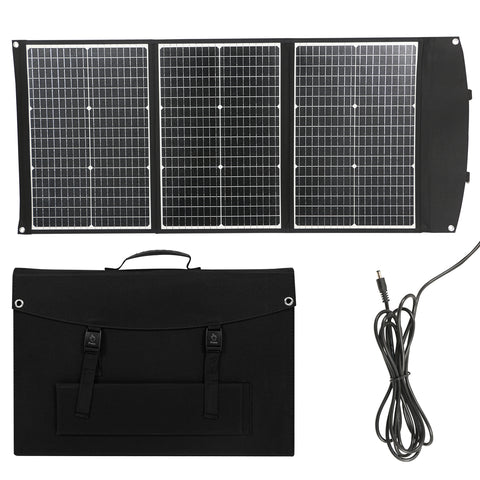 Panel Solar Plegable Impermeable, Observador y Eficiente, Células Solares para Acampar al Aire Libre, Cargador de Bolsa, 100W