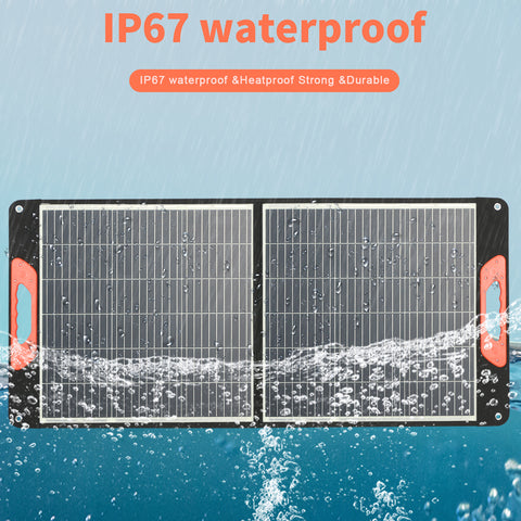 Panel solar portátil para cargador solar plegable de central eléctrica de 20 V para viajes en furgoneta que acampan al aire libre