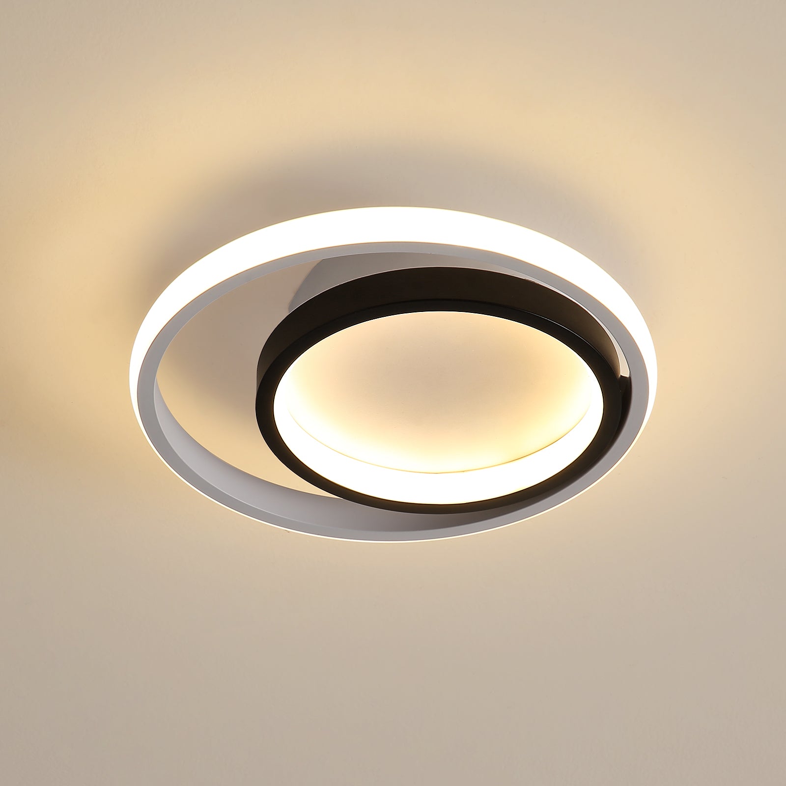 Plafonnier Led 28W 3300lm, Lampe de Plafond Rond Moderne, Luminaire Plafonnier