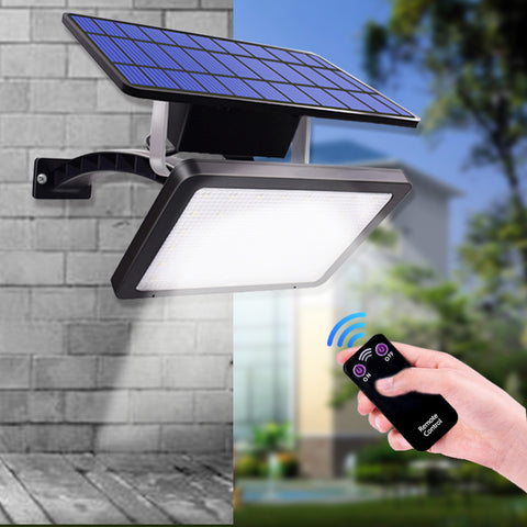 Luz solar Sensor de movimiento al aire libre Lámpara de pared LED Blanco frío 6000K para patio Jardín Pasillo Terraza Cerca de la pared Camino Patio Villa