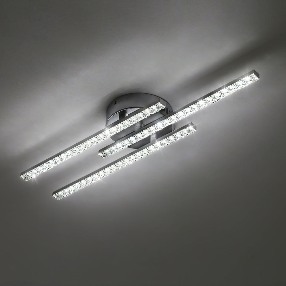 Moderne led-plafondlamp, inbouw led-plafondlamp met 3 lampen, moderne plafondlamp voor slaapkamer, woonkamer, eetkamer, keuken