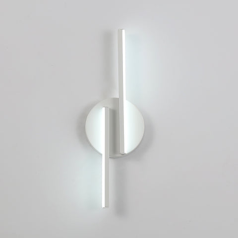 Lámpara de pared LED para interiores, lámpara de pared moderna, apliques de aluminio para sala de estar, pasillo, baño, escalera, luz nocturna (blanca), luz blanca fría de 6500K