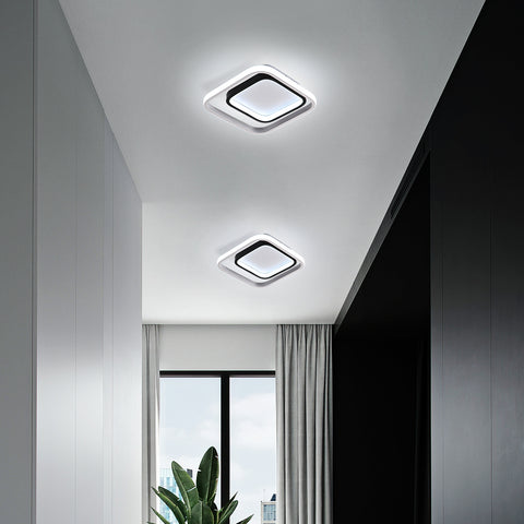 Lámpara de Techo LED, Lámpara de Techo Moderna 30W 3300lm, Lámpara de Techo de Acrílico y Metal 6000K, para Sala de Estar Dormitorio Comedor